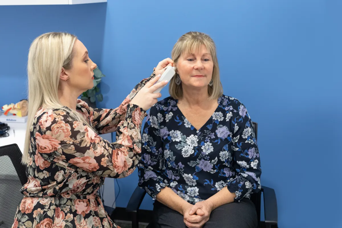 HASSA woman having audiology services